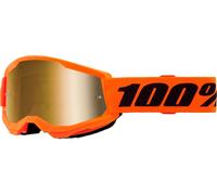 100percent Strata 2 Junior Goggles Arancione Mirror Gold Lens/CAT3 Bambini