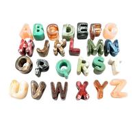 100 perline a forma di lettera grossa, perline in acrilico dalla A alla Z | Perline a forma di bolla, dalla A alla Z, colorate e grosse, grandi perline dell'alfabeto, per paracord, borse, portachiavi