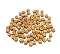 100 perline distanziali quadrate in legno di faggio con lettera dell'alfabeto, 10 mm, per creazione di gioielli e nomi artigianali