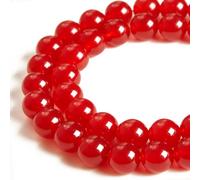 100 perline rotonde sfuse in corniola da 8 mm, pietre preziose naturali, per artigianato e creazione di gioielli (15,vt)