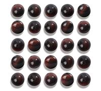 100 perline rotonde sfuse in pietra naturale di occhio di tigre rossa, 8 mm, per la creazione di gioielli, con cordoncino elastico di cristallo