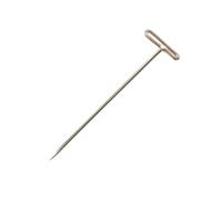 100 perni a T in acciaio inox da 27/32/38/45/51/53 mm per la creazione di parrucche/visualizzazione su testa di schiuma, perni a T, aghi da cucito per capelli (100 pezzi/53 mm)