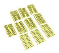 100 Pezzi 001-100 Numero Etichette per Bestiame in Plastica Colore Integrato Etichette Auricolari per Bestiame Veloce per Bovini Mucca Pecora Maiale Capra