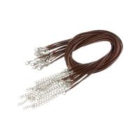 100 Pezzi 1,5 Mm In Cera Per Collana Fai Da Te (Marrone)