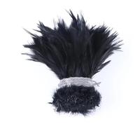 100 pezzi/1 lotto di piume di gallo naturali decorazioni fai da te accessori per cucito 10-6 pollici piume di fagiano per artigianato nero