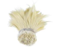 100 pezzi/1 lotto di piume di gallo naturali decorazioni fai da te accessori per cucito 10-6 pollici piume di fagiano per artigianato beige