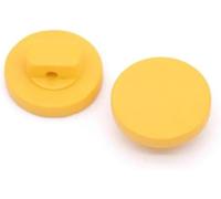 100 pezzi 10mm piccoli bottoni con gambo, graziosi bottoni rotondi da cucire per vestiti, cardigan, camicie, progetti artigianali, giallo-giallo