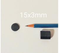 100 pezzi 15x3mm. MAGNETI FERRITE CALAMITE MAGNETE CALAMITA
