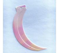 100 pezzi 17 * 85mm falce a forma di coda di gatto Reahook paillettes sciolte Paillettes cucito artigianato matrimonio 13 colori disponibili coriandoli-bianco AB-17x85mm