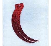 100 pezzi 17 * 85mm falce a forma di coda di gatto Reahook paillettes sciolte Paillettes cucito artigianato matrimonio 13 colori disponibili coriandoli-rosso-17x85mm