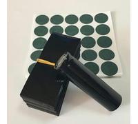 100 pezzi 18650 batteria al litio tubo termorestringente tubi in PVC manicotti in pellicola guaina isolante con 100 pezzi guarnizione carta d'orzo-nero