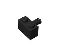 100 pezzi 1x2 mattoncini con pilastri, compatibili con LEGO, colori:Nero