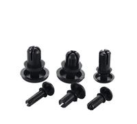 100 pezzi 2.1/2.7/3.1/3.6/4.1/5.1/6.1mm Nylon R Tipo Rivetto Espansione Dado Fibbia in Plastica Clip Computer PCB Scheda Madre(Noir,R5095)