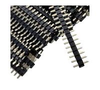 100 pezzi 2,54 mm corto basso profilo L7,5/8,5/9,5/10,5 mm 1x2/3/4/5/6P dritto singola fila 0,8U connettore PCB oro pin maschio header(L8.5mm,8P)