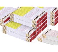 100 pezzi |2 m metro pieghevole Perfekt 10 | Bianco-giallo | Giunti in acciaio