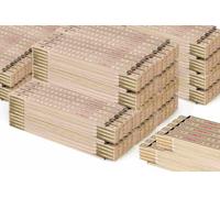 100 pezzi |2 m metro pieghevole Perfekt 10 | Naturale | Giunti in acciaio