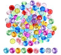 100 pezzi 20 mm cristallo acrilico colorato diamante gioielli gemme simulazione