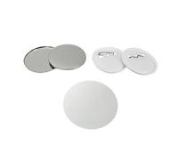 100 pezzi 25-75 mm in metallo for spille e bottoni fai da te, set di spille con base in ferro Compatibile(56mm)
