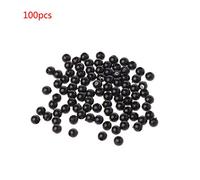 100 pezzi 3-12 mm nero per occhi di bambola cucito perline per orsetto farcito autoadesivo occhi oscillanti