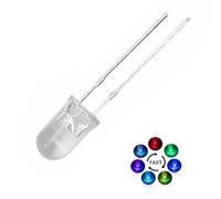 100 pezzi 5 mm RGB Multicolor lampeggiante rapido cambio di colori Diodi LED dinamici luci lampeggianti rotondi DC luminose lampadine componenti elettronici, diodi luminosi tremolanti