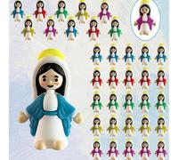 100 pezzi/50 pezzi/20 pezzi/10 pezzi/Mini statuette colorate della Vergine Maria, e statuette di Gesù, mini suore. Sono regali caldi e unici per le festività, e decorazioni perfette per le scrivanie d