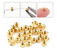 100 pezzi/50 pezzi/20 pezzi Perline fermacorda e cappucci per perline per braccialetti fatti a mano, collane, orecchini, portachiavi, cavigliere, perline per crimpare per la creazione di gioielli Rame