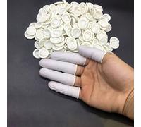 100 pezzi/50 pezzi/30 pezzi Dita di lattice, Manicotti monouso per dita in silicone senza polvere, Ditali in gomma anti-statica senza polvere Bianco 30pz,Bianco 50pz,Bianco 100pz,Bianco 300pz,Bianco 6