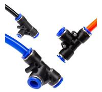 100 pezzi/50 pezzi Raccordo pneumatico Riduttore Unequ Tee a 3 vie Slip Lock Tubo aria 4 mm 6 mm 8 mm 6 mm-8 mm 10-6 mm Spinta rapida in(PEG 12-10-12)