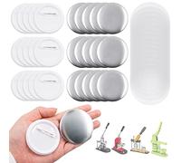 100 pezzi 58mm Blank Pin Button Parti del bottone posteriore per Button Maker Machine Artigianato fai da te tra cui coperture in metallo e pellicola trasparente