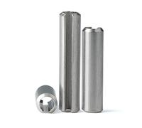 100 pezzi φ5mm×16mm 304 perno a molla in acciaio inossidabile - Perno dritto elastico - Perno vuoto - Perno Cotter - Perno di localizzazione