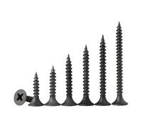 100 pezzi #6/M3.5 viti for lamiera a testa piatta con croce nera in acciaio al carbonio resistente for la manutenzione di mobili in legno(50pcs,40MM_M3.5)