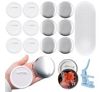 100 pezzi 75mm Blank Pin Button Set di parti del distintivo Round Button Parts Forniture Badge Maker per DIY Arts Crafts Forniture Regali, regali e souvenir