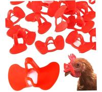100 pezzi accessori per pollame forniture per pollo peepers senza spillo con pinze occhiali looper in plastica anti-infortunio evita il bullismo con gli altri, accessori per pollo