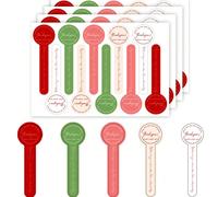 100 pezzi - Adesivi da forno a forma di lecca-lecca, adesivi per ringraziare i clienti, etichette lunghe, adesivi di chiusura per confezioni di dolci fatti in casa, buste regalo 100 pezzi/10 fogli,50 