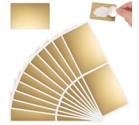 100 Pezzi Adesivi da Grattare 60x40 mm, Rettangolari Gratta e Vinci, Adesivi Gratta e Vinci Oro Autoadesivo Adesivi Gratta e Vinci per Sorprese, Inviti, Biglietti D'Auguri, Buoni Regalo, Cartoline