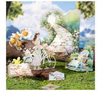 100 Pezzi Adesivi per Scrapbooking in PET,Fiori Scrapbooking Accessori Trasparente per Bullet Journal, Mobili, Quaderni, Album Fotografici, Decorazione Vintage, Laptop(Greenery Garden)