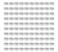100 Pezzi Alluminio Tea Light Barattoli, Tealight in Alluminio Tazze, Candele in Alluminio Tealight Vuota con 100 Stoppini, Tealight Portacandele in Alluminio per Realizzare Candele Tealight