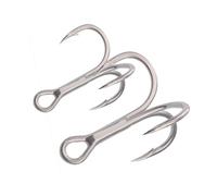 100 pezzi ami tripli 4X forte gancio da pesca Jig Brabed Sharp Triple Sea Fishing Hooks Assist Hooks(4-100pcs)