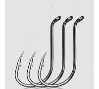 100 pezzi amo da pesca al polpo esche da pesca alla carpa in mare ami spinati ami da pesca a vite senza fine(Size-7-0 Gap-19mm)