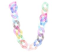 100 Pezzi Anelli di Collegamento in Acrilico per Borse e Gioielli DIY | Finitura Liscia e Non Sbiadita, Installazione Rapida, per Tracolla, Clutch e Personalizzazione Artigianale Colore Casuale