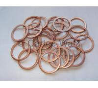 100 PEZZI Anelli Di Rame Guarnizioni Rame 22x27x1,5 Mm DIN 7603 Forma A