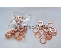 100 PEZZI Anelli In Rame Guarnizioni Rame 13x18x1,5 Mm DIN 7603 Forma A