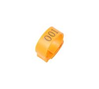 100 pezzi, anelli regolabili per cosce di pollo con numeri da 2 a 2,4, adatti per identificare animali da fattoria come anatre e oche.,Arancia,Misura regolabile (2-2,4 cm)