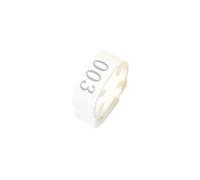 100 pezzi, anelli regolabili per cosce di pollo con numeri da 2 a 2,4, adatti per identificare animali da fattoria come anatre e oche.,Bianco,Misura regolabile (2-2,4 cm)