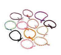100 Pezzi Anello per Chioma Intrecciato a Mano, Elastico Donna | Plastica e Resina, per Trecce e Code, Adatto a Ufficio e Incontri, Confezione Multipla Regalo Colore Casuale