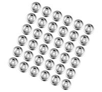100 Pezzi Anello per Piatto da Batteria in Ferro Inox Argento | Accessori per Prove e Registrazioni, Uso su Piatti e Tamburelli, Montaggio Semplice, Suono Nitido