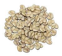100 Pezzi Artigianato Tasti In Legno Rustico Amore Cuore Matrimonio Tavolo Spargere Decor Cucito Crafting Tasti Alta QualitàDurabilità