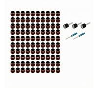 100 Pezzi Assemblaggio Tamburo Abrasivo Set Tamburo Levigatore Manicotti Abrasivi Mandrini Espansibili Montaggio Rapido Compatibile con Trapani 3 Mm Adatto per Rifinitura Mobili Bricolage