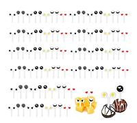 100 Pezzi Assortiti Cartone Animato Occhi Frutta Forchetta Cibo per Bambini Torta Scelte Stuzzicadenti Riutilizzabili Decorazione Forchetta Decorazione Spuntini Cibo per Dessert Frutta Pasticceria