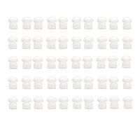 100 pezzi Auricolari in silicone in-ear con bobina acustica e tubo d'aria per walkie talkie, con punta